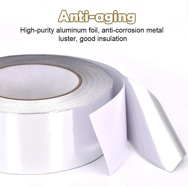 Roll of fireproof adhesive tape for kitchen made of high purity aluminum foil with anti corrosion and good insulation