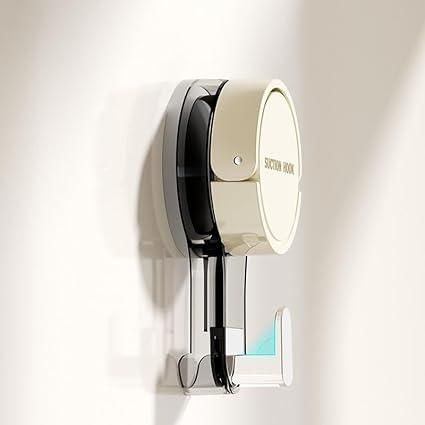 Suction wall hooks pack of 2 with strong grip and sleek design mounted on a white wall